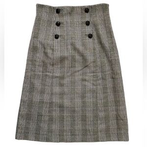 Banana Republic Wool High Waisted Pencil Skirt